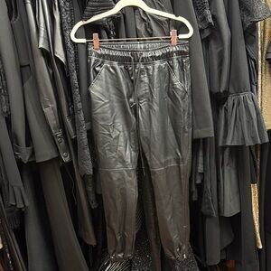 David Lerner Black Track Pants